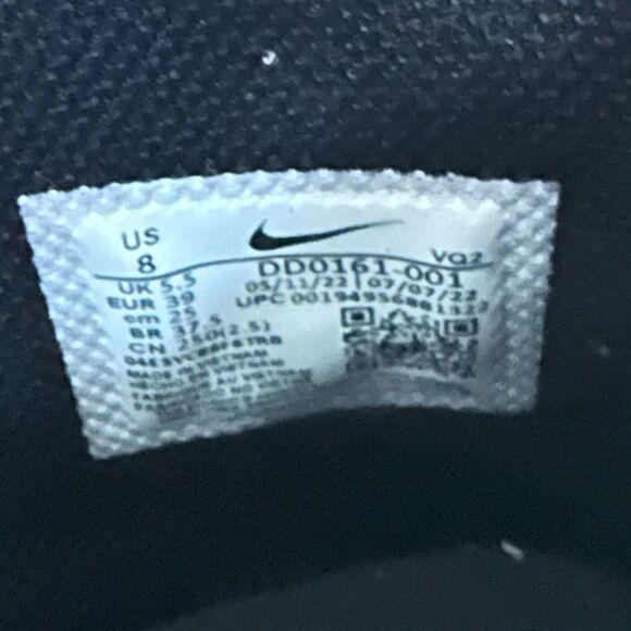 Nike Court Legacy Canvas Mid Black White shoes ~ Size 8 ~ DD0161-001 - Picture 5 of 9